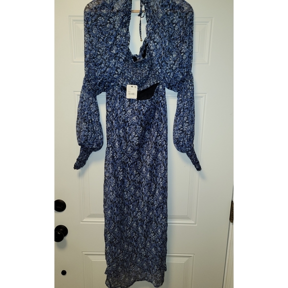knee length dresses for ladies Jazzy Jumpsuit in Blooming Blue  Serafina